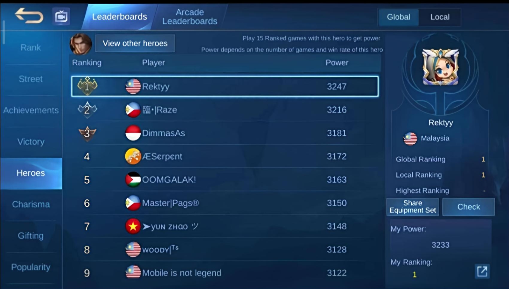 Mobile Legends Stats